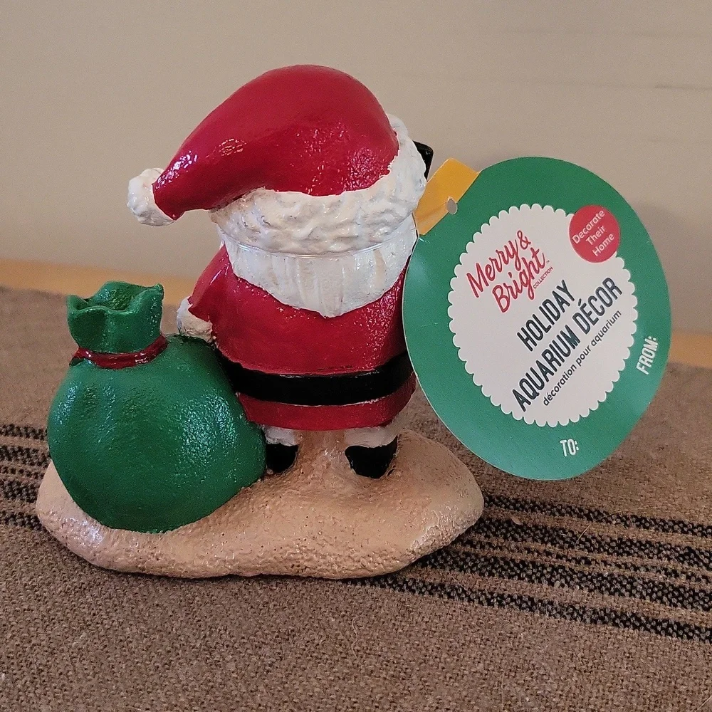 Festive Santa Aquarium Decor